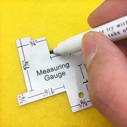 Yeqin 1 Inch Mini Sewing Measuring Gauge 14-In-1 Seam Gauge Sewing Ruler Sewing Knitting Tool Sewing Accessories For Diy Sewing Craft #TOP3