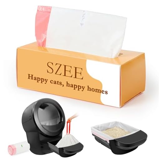 SZEE 20 Stück Selbstreinigend Katzenklo Beutel, Automatisches Katzenklo Müllbeutel mit Zugbändern, Elektrisches Katzentoilette für Litter-Robot 3/4, Kratzfest für Haustier, 63,5 x 40,6cm