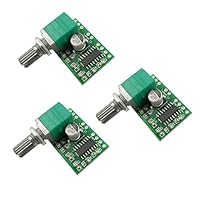 Aihasd 3 Stück PAM8403 Mini Audio-Verstärkerplatine DC 5 V 3W + 3W Digitaler Audioverstärker Leistungsverstärkermodul mit Potentiometer USB-Netzteil