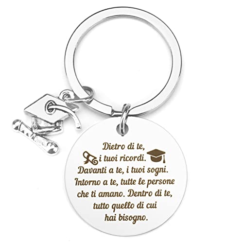QONCV Regalo Laurea Donna Portachiavi Uomo Per La Laurea Uomo Originali Laurea Amica Idea, Regalo Per Sorella Fidanzato Fidanzata laurea ragazza Per Un Fratello
