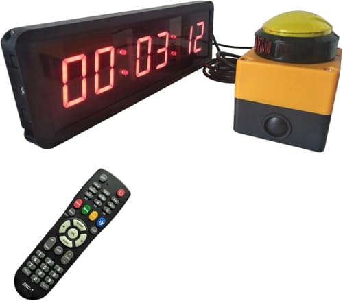 タイマー 6桁表示のLEDモーションタイマー スポーツタイマー リモコン付き インターバルタイマー デジタイマ チャレンジ 勉強 自宅 トレーニング タイムタイマー デジタルタイマー