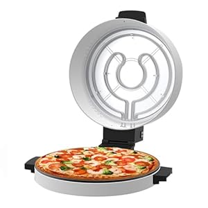 2000W Electric Pizza Oven, 12 Inch Pizza Machine Countertop Pizza Maker Outdoor Indoor Pizza Grill Portable Toaster Steak Machine Kitchen Pizza Bread Making Oven for Home School