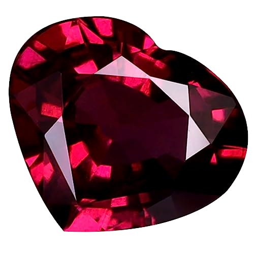 Grenat Rhodolite Naturel de Tanzanie 1.46 ct Taille Coeur pour Joaillerie