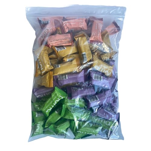 Image of Assorted Mini Peanut Butter Bars, loose lb bulk, vegan high protein low sugar, 4 flavor variety, all natural, gluten free, plant based, individually wrapped