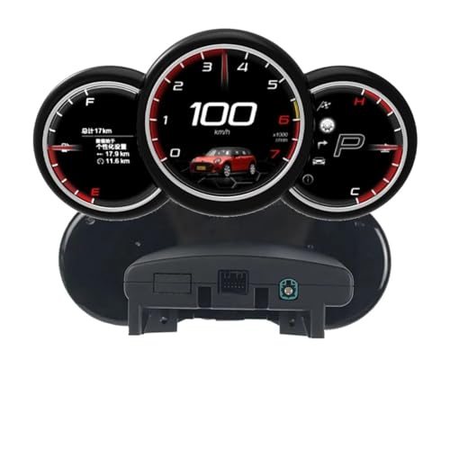 BMW Mini Cooper 04-23 R56 R55 R57 F56 F57 F58 デジタルLCD計器クラスターダッシュボードパネルスピードメーターコックピットタコメーターに対応(2014-2023 HUD)