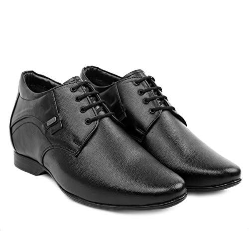 Image of BXXY 3 Inch Height Increasing Formal Faux Leather Derby Shoes