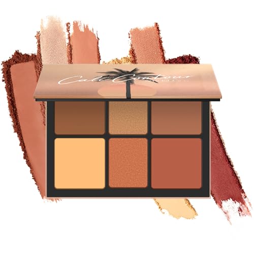 Smashbox The Cali Contour Palette | Six-Shade Contour Kit with Highlighter, Bronzer and Blush to add Dimension + Glow