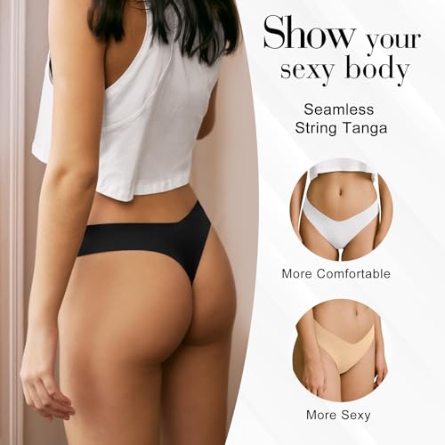SHARICCA-Tangas-sin-Costuras-Mujer-Invisible-Ropa-Interior-Tanga-Talla-Baja-Bragas-Brasilenas-Multiples
