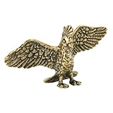 GRIRIW Messing Papagei Figur Retro Design Desktop Dekoration Kompakt Stabil Mit Glatter...