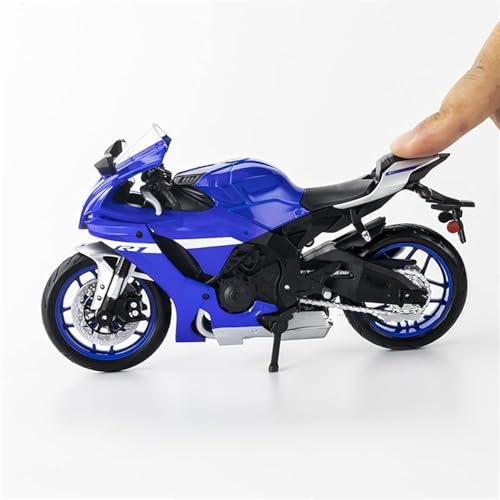 Image of PLUSPOINT Diecast R1 Motorcycle Toy Bike 1:10 Scale Model Vehicles Alloy Simulation Super Bike Also for Car Dashboard Adult Alloy Motorbike Toy Simulation Model Vehicle Toy Street Machine Kids Gift