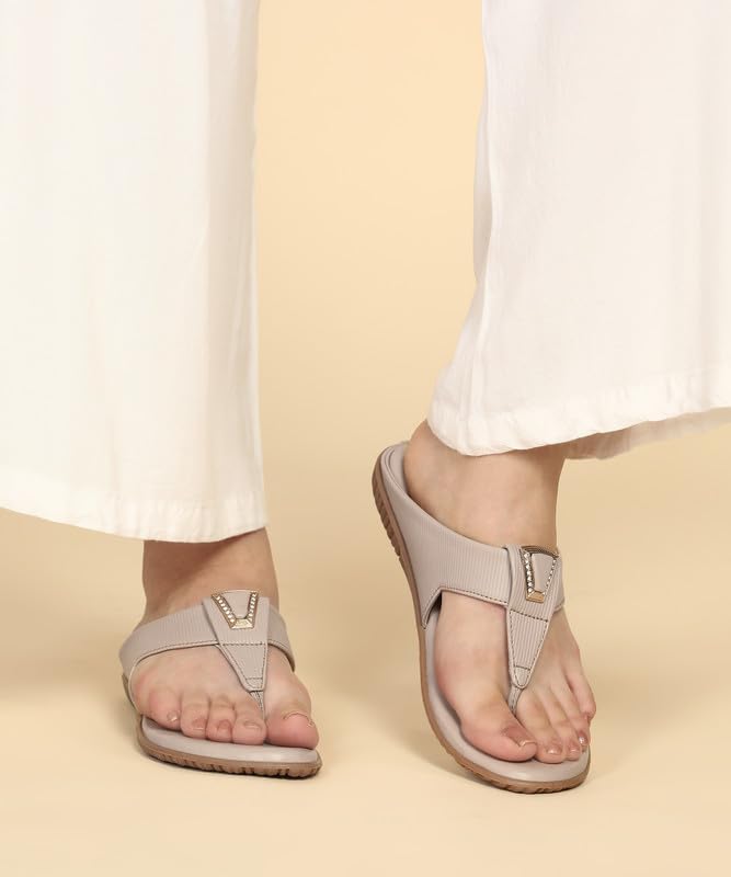 Image of PARAGON K6018L Women's Sandals | Stylish Slip on Flats with Cushioned Soles | Trendy Lightweight Durable & Comfortable Fashion Slippers for Outdoor Use