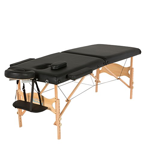 Exerpeutic Tahoe Heavenly Massage Table with Extended Side Arm Rests and Deluxe Carry Bag