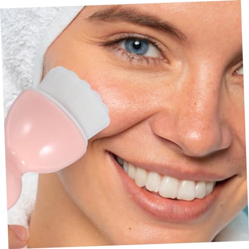 Housoutil 3 Pçs Escova De Limpeza Esfoliante De Rosto Maquiagem Blush Escova De Limpeza De Rosto Esc