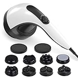 BDLENTIL Body Sculpting Machine - 7-Speed 8-Head Electric Cellulite Massage & Lymphatic Drainage Device with Lipo Roller, Handheld Full-Body Massager Vibra for Belly, Butt, Arms, Legs, Home Use(White)