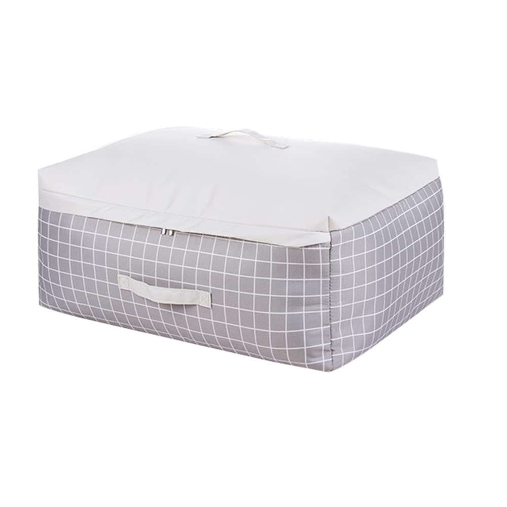ETRGFTHU Quilt Storage Bag Home Out-of-season Clothing Storage Under-bed Sundries Storage Environmentally Friendly and Odorless(C,63cm*48cm*35cm)