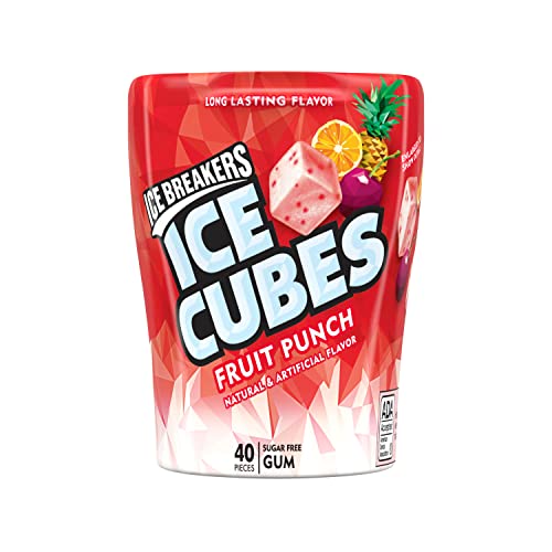 ALL NEW FLAVOR! Fruit Punch Ice Breakers Ice Cubes, 40 Pieces, 1 Per Order