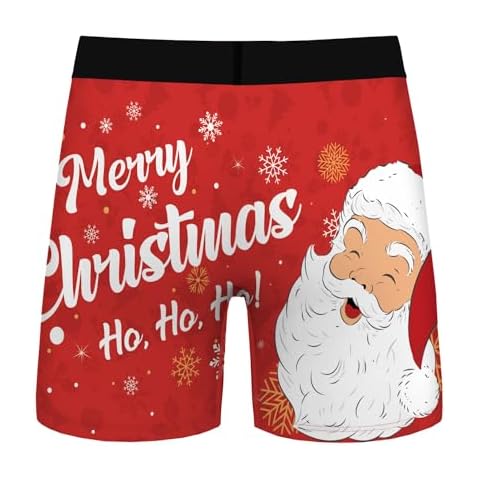 Ainuno Hilarious Christmas Boxer Briefs for Men Cover