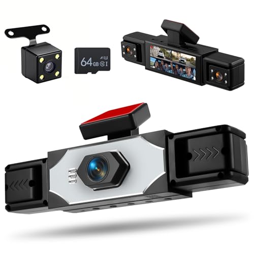 Dashcam rétroviseur intérieur écran tactile caméra de recul 1080P et capteur de choc G-sensor