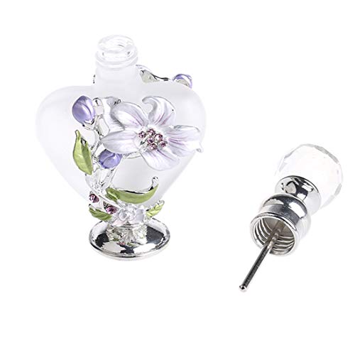Yu Feng Refillable Empty Flower Crystal Perfume Bottle Handmade Home Decor Lady Holiday Gift #TOP4