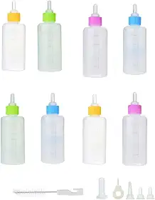 Mamadeira Pet Gato Cao Cachorro Filhote 60ml Kit 2 Unidades Cor Sortida Animal de Estimaçao Amamentaçao Seguro Higienico