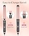5 in 1 Wand Curling Iron-Kinked Curling Wand Set with Flat Iron Hair Straightener, 3 Barrels Hair Crimper, 3 Ceramic Curling Irons (0.35