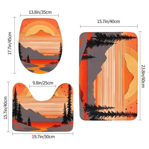 Tapis de salle de bain yefan lot de 3 pour éliminer l'humidité sur vos sols - 3