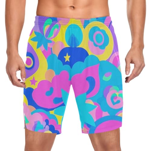 Short d'entraînement double couche pour homme avec doublure de compression