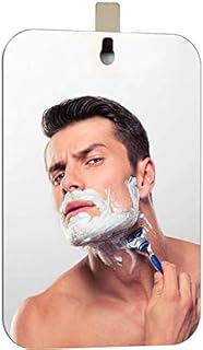 XoYo-Large Fogless Shower Mirror, Includes 1 Adhesive Hooks, Anit-Fog Shower Mirror, Shower Makeup Shave Mirror, Frameless Shower Mirror, Wall Hanging Mirror (Large)