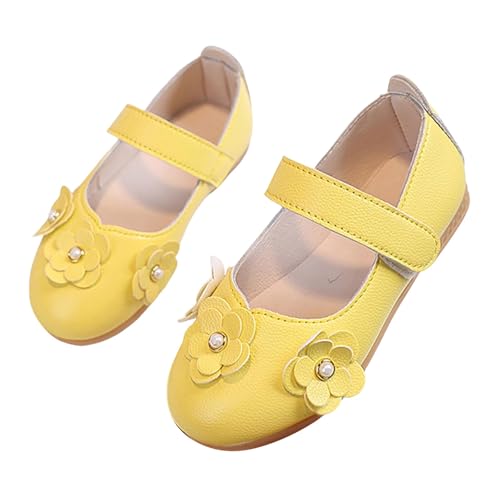 IWIHMIV Toddler Girls Dress Shoes Flower Girl Non Slip Soft Soled Comfortable Flat Mary Jane Wedding Party Shoes2
