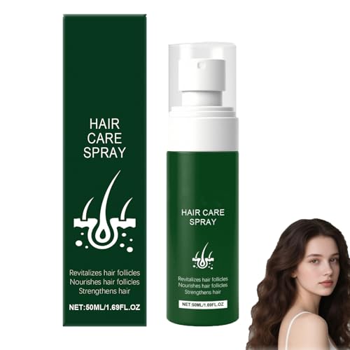 Hair Helper Spray, Feuchtigkeitsspendendes Pflegespray für trockenes, strapaziertes, feines und dünnes Haar, Spliss-Reparatur, Anti-Haarausfall, Kräftigung & Pflege, Glättet Glanz, Leicht (1pcs)