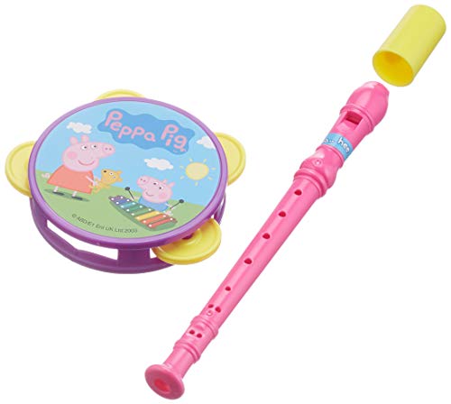 HTI & Games Peppa Pig Kids Musical Set with Tambouriner and Recorder for Children Boys & Girls Aged 3+ - Image 3