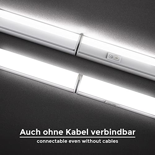 Réglette LED 15W haute luminosité 1200 Lm blanc neutre B.K.Licht pour meuble haut