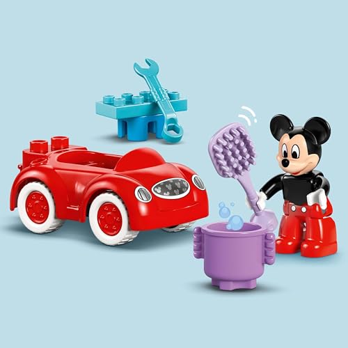 Image of LEGO DUPLO | Disney Mickey Mouse Clubhouse & Car Building Kit 10454 Building Blocks Toys for 2+ Gift for Boys and Girls
