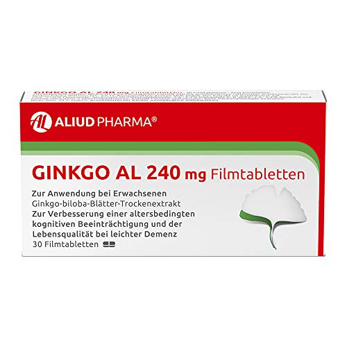 ALIUD PHARMA Ginkgo AL 240 mg, 30 Filmtabletten: Ginkgo-biloba-Bl...