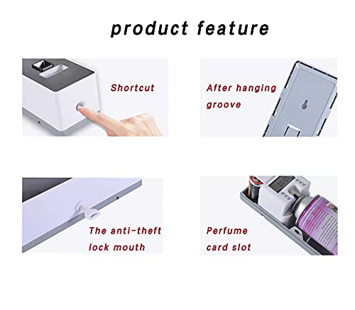 Automatic Air Fresheners Dispenser ,Lcd Fragrance Dispenser,Automatic Air Freshener Distributor, Aromatherapy Diffuser Is Suitable For Indoor, Bedroom, Hotel, Office And Commercial Places (Silver) #TOP4