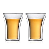 BODUM ボダム グラス コップ タンブラー ASSAM アッサム ダブルウォール グラス 250ml 2個セット 保温保冷性 二重構造 耐熱ガラス 電子レンジ可 オーブン可 食洗器可 冷凍庫可 【正規品】 4556-10