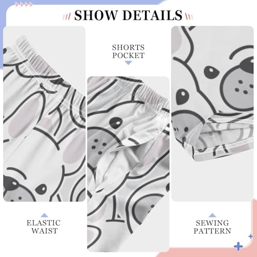 Boys' Pants Dog French Bulldog Puppy Long Bottoms Jogger Pants Elastic Waist Trousers with Pockets S-XL4