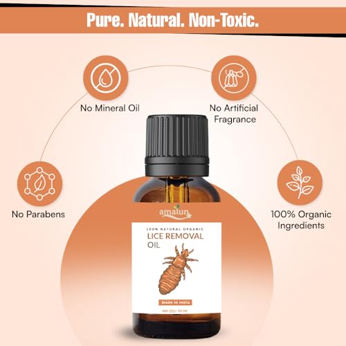 Lice Removal Oil - Fast-Acting Solution for Head Lice and Scalp Care Hair Oil [Pack of 2]