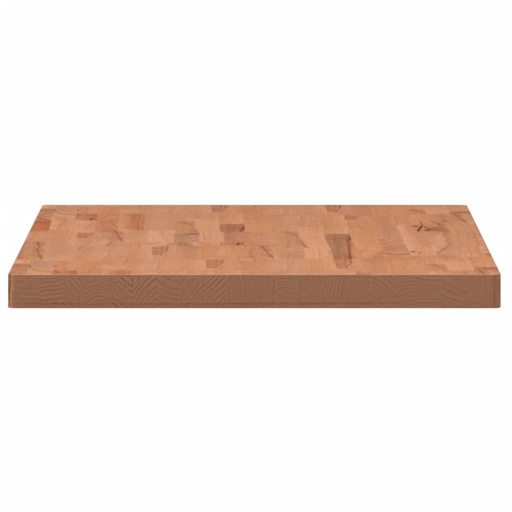 vidaXL Encimera de Baño, Tablero de Lavabo Estante, Encimera de Tocador Armario, Encimera para Casa, Madera Maciza de Haya 100x60x4 cm