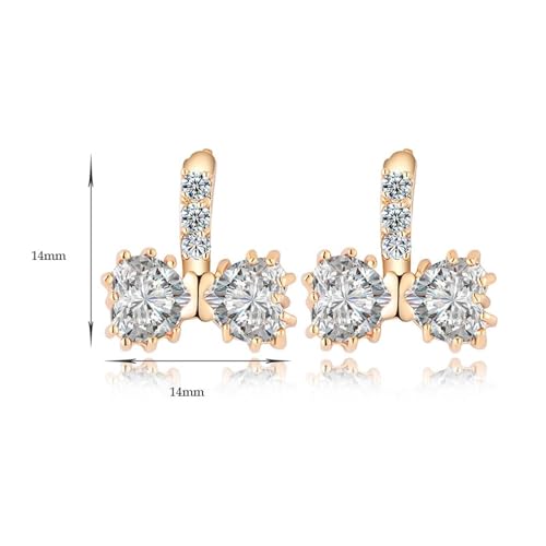 Boucles d'oreilles or 9K nœud papillon pour rayonner au quotidien