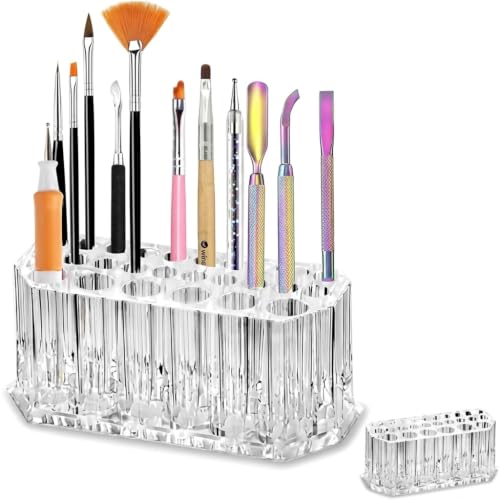 Nail Tech Supplies Organizer 1 Piece Clear Holder for 26 Tools image 4