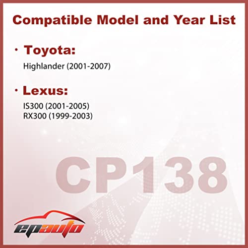 Filtro de aire de cabina EPAUTO CP138 con carbón activado para Toyota y Lexus 3