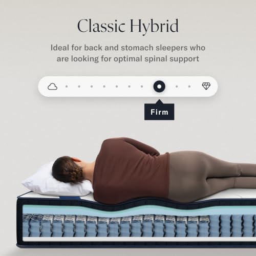 Image of DreamCloud Classic 12 inch Twin XL Mattress, Hybrid Memory Foam, Firm Feel