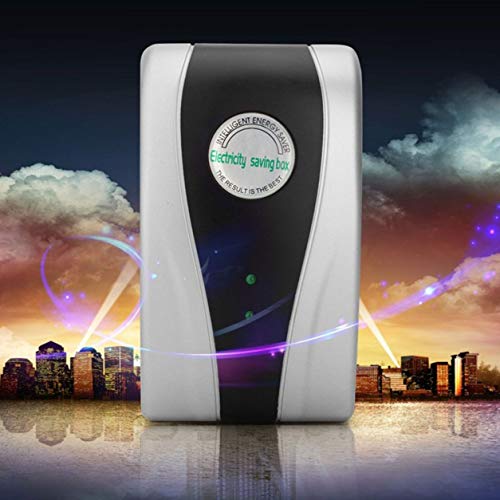 Caja de ahorro de energía eléctrica Caja de ahorro 30% Dispositivo 90V-250V 50Hz-60Hz, plata