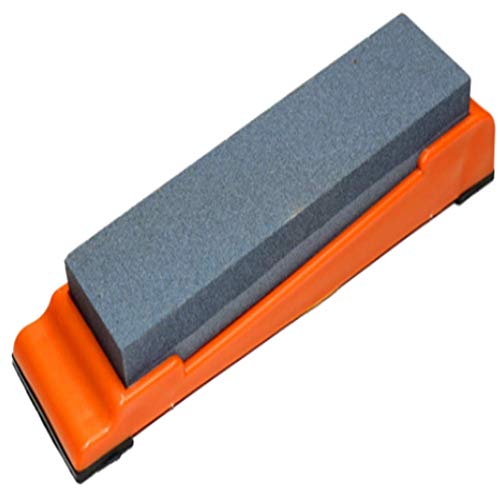 ISCBAFYX Whetstone Knife Sharpening Stone,2 Side Grit 240/400 Water-stone with Non Slip Plastic Base for Kitchen knives,Carving and Gardening Tools and More - 200×50×25 mm