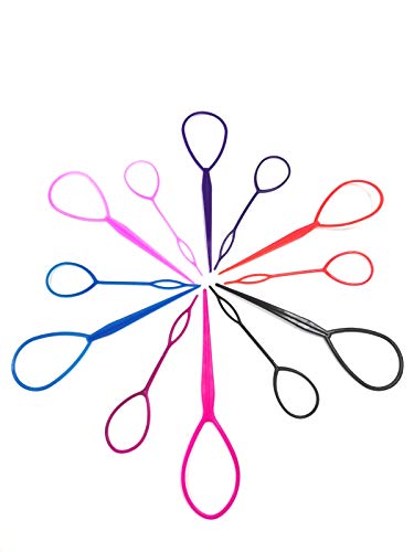 image for PPINA 12 Pieces Plastic Magic Topsy Hair Braid Accessories ,French Bra