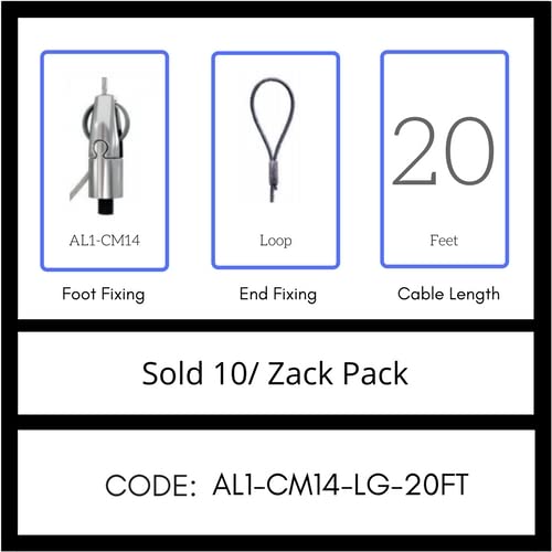 Gripple UL Approved Angel Integrated Hook Hanger, Sold 10/Zack Pack, Made in USA (AL1-ISH-LG-20FT)