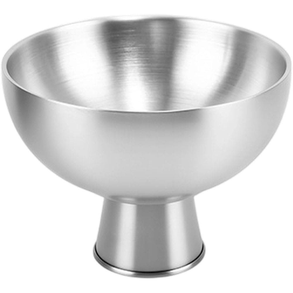 Fituenly Stainless Steel Footed Ice Cream Bowl, Dessert Cups for Sundae Salad Trifle, Serving Dishes for Fruit Pudding Appetizer, Household Kitchen Tools