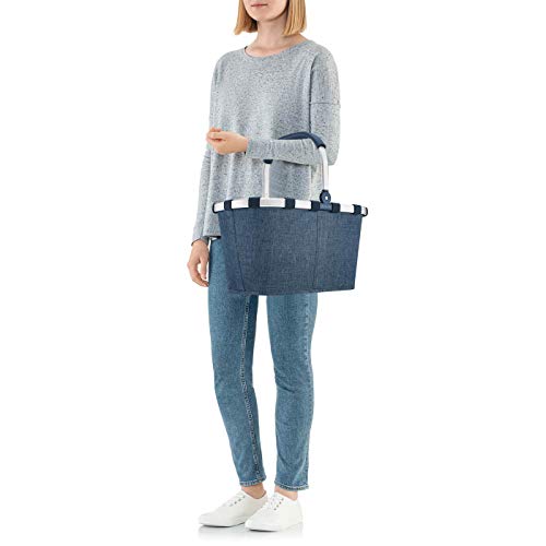 reisenthel carrybag in Twist Blau - Stabiler Einkaufskorb mit viel Stauraum und praktischer Innentasche - Elegantes und… - Image 4