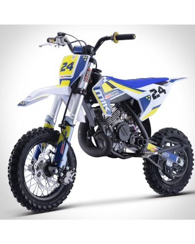 Minicross 50cc 2 tempi Avviamento Affidabile: L'avviamento a pedale della mini moto a benzina assicura una partenza rapida e senza problemi, offrendo una soluzione pratica ed efficiente per avviare il motore in qualsiasi situazione.